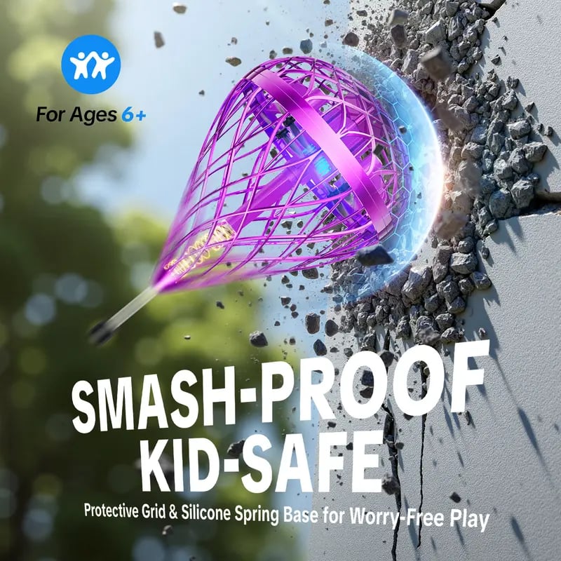 🔥2025 New Adjustable Hand Operated Flying Orb Ball Drone with LED Lights