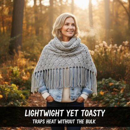 Bohemian style triangular shawl🍂