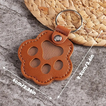 💖Leather Pet Memorial Keychain
