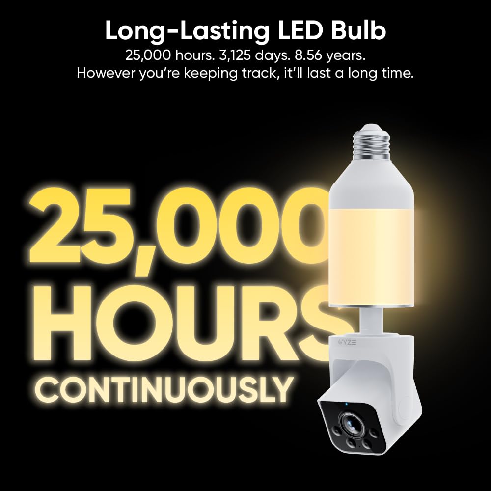 4MP Light Bulb Security Camera 5G&2.4GHz Wireless Outdoor Indoor Camera with Night Vision（Buy 2 Free Shipping）