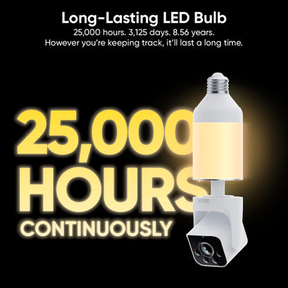 4MP Light Bulb Security Camera 5G&2.4GHz Wireless Outdoor Indoor Camera with Night Vision（Buy 2 Free Shipping）