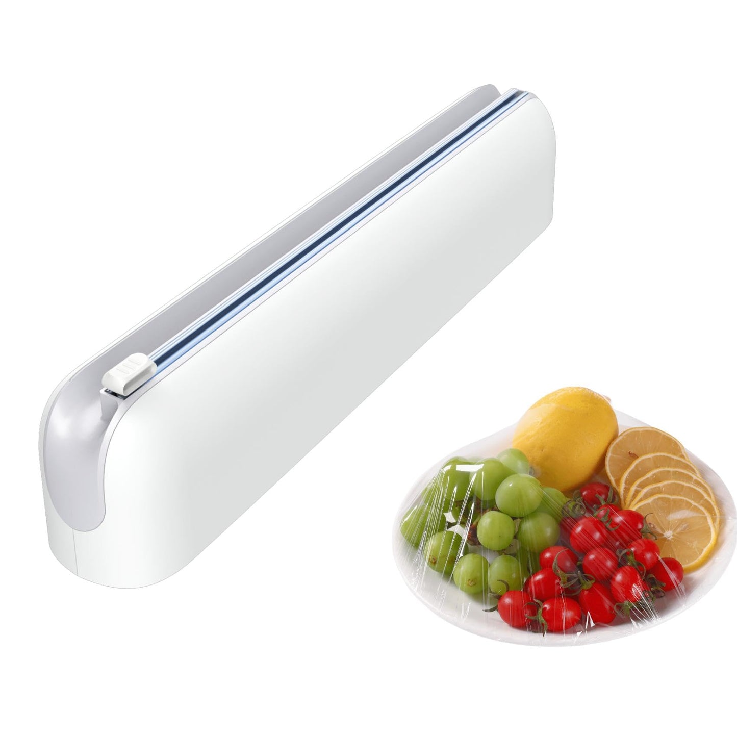 Wall-mounted magnetic cling film dispenser