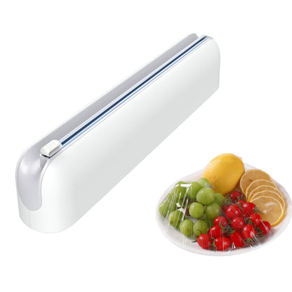 Wall-mounted magnetic cling film dispenser