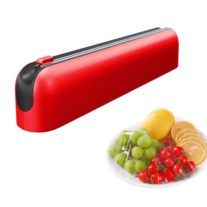 Wall-mounted magnetic cling film dispenser