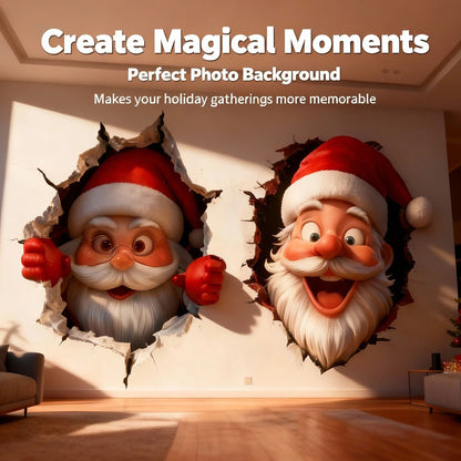 🎅A Cute Santa Claus Bursts Through The Wall On Christmas Day