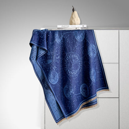 ✨Starry Sky Pattern Fringe Scarf