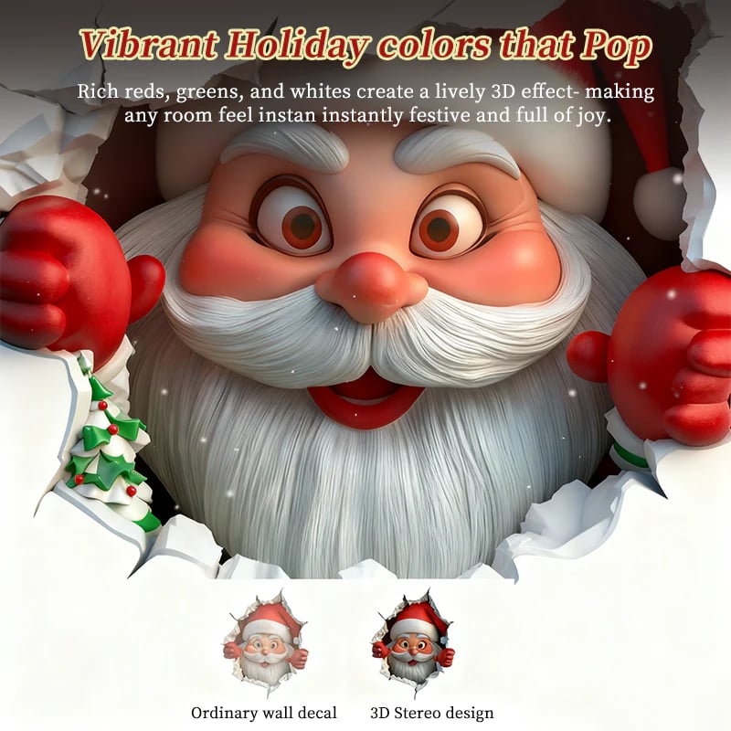 🎅A Cute Santa Claus Bursts Through The Wall On Christmas Day