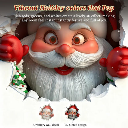 🎅A Cute Santa Claus Bursts Through The Wall On Christmas Day