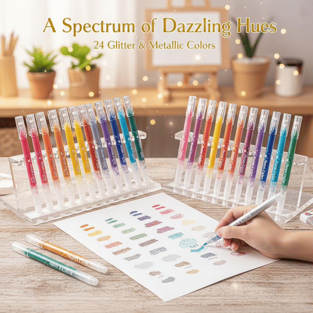 Black Friday Big Promotion Save 49%🔥-Metallic Vibrant Sparkle gel pens