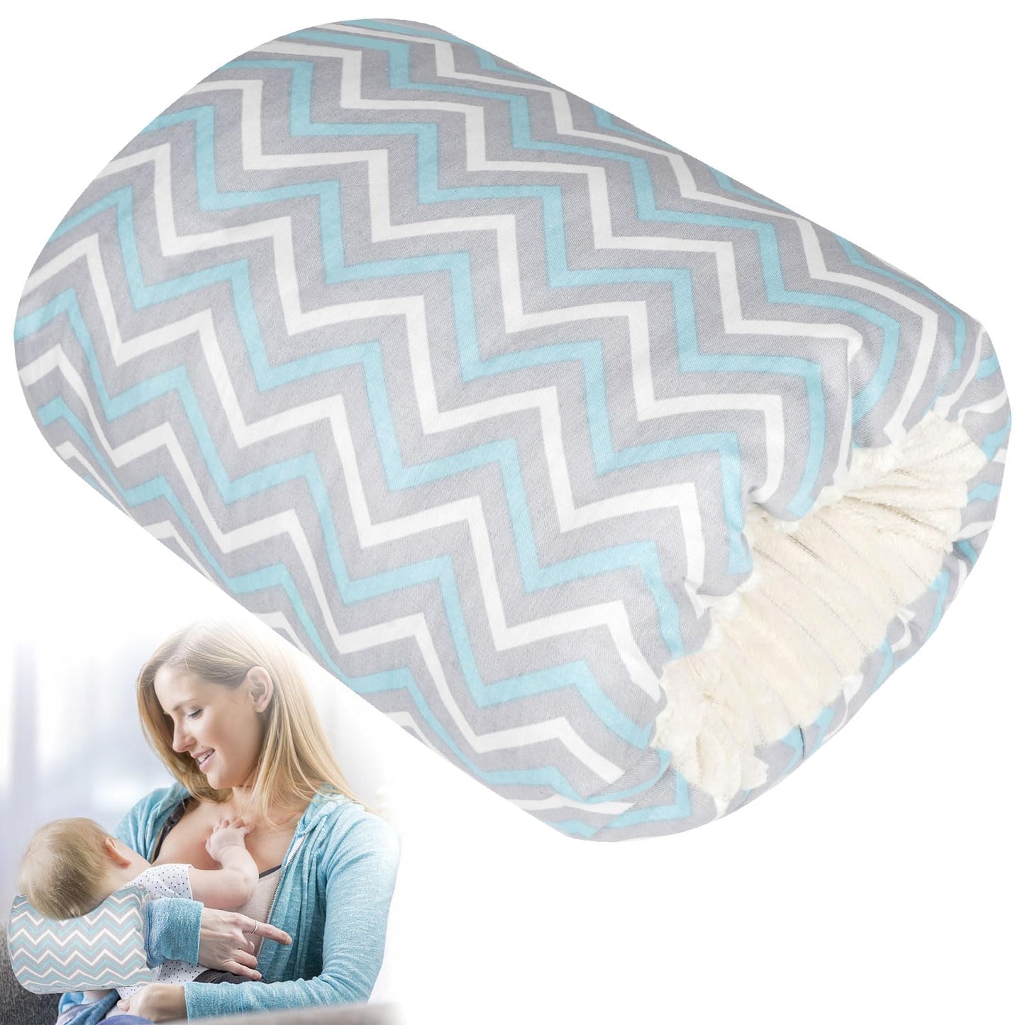 Baby nursing arm pillow, made of soft cotton