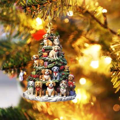 Rockin' Around The Guitar Christmas Tree Ornament