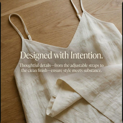 Women's Solid Color Backless Cami Dress