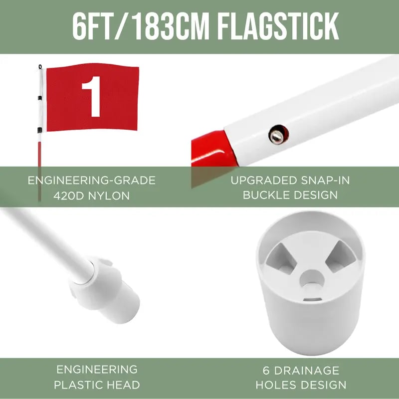 ⛳The Pro-Grade 6ft Backyard Golf System