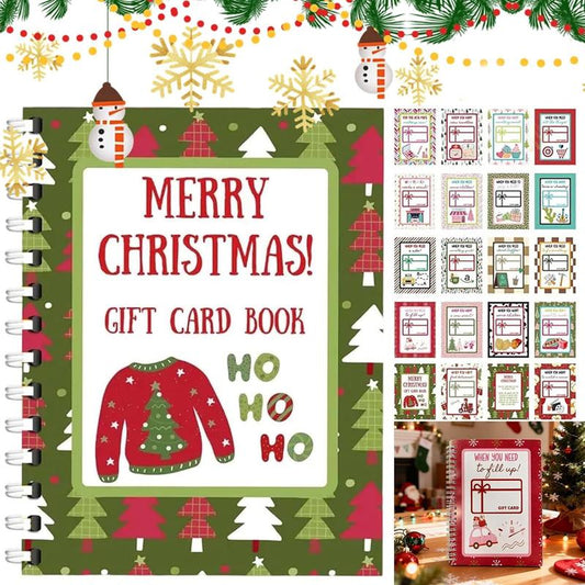 Christmas gift card booklet  gift card holder
