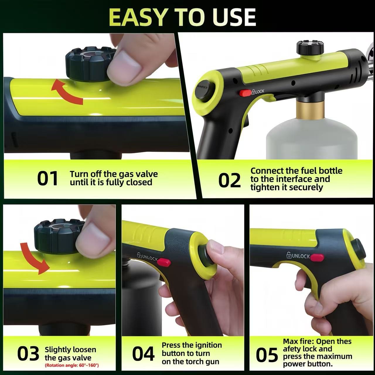 🔥One-Touch Propane Torch — Blaze Fast, Safe, and Powerful