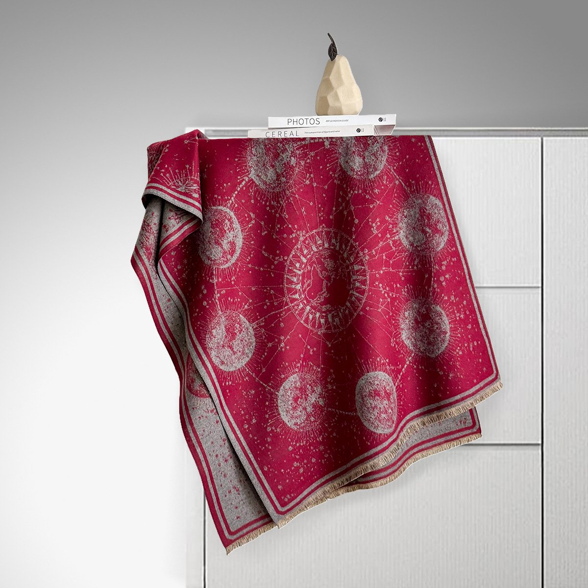 ✨Starry Sky Pattern Fringe Scarf