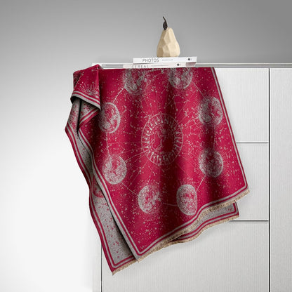 ✨Starry Sky Pattern Fringe Scarf