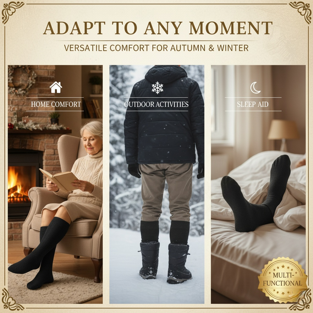🧦 Warm and comfortable, ultimate enjoyment: High-quality thermal socks specially designed for those who are sensitive to the cold