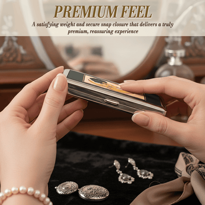 🌙🌟Vintage Card Holder Trinkets Stash Tin Box Metal Wallet Business Card ID Holder