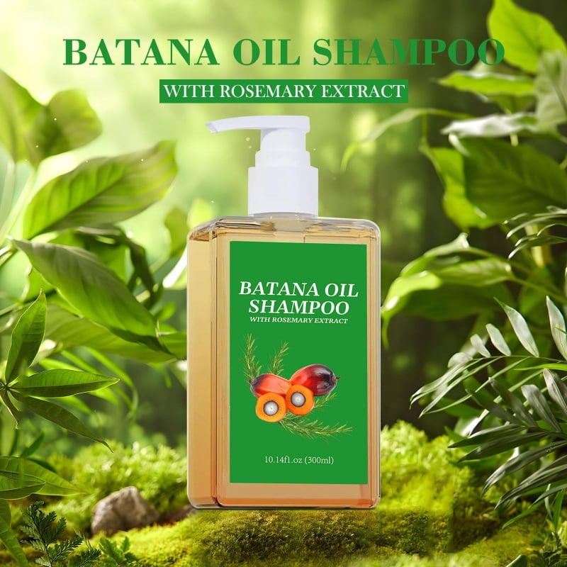 🌿 Batana & Rosemary Shampoo | Hair Thickening Duo ✨ Fluffy & Frizz-Free