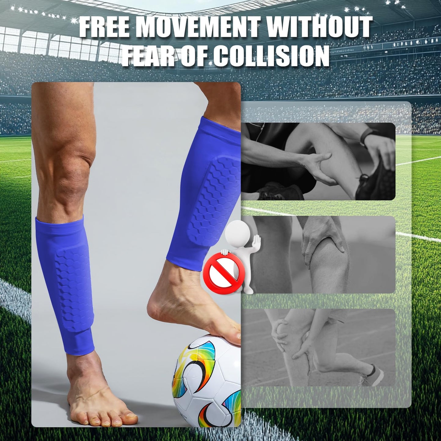 Professional shockproof shin guards integrated design