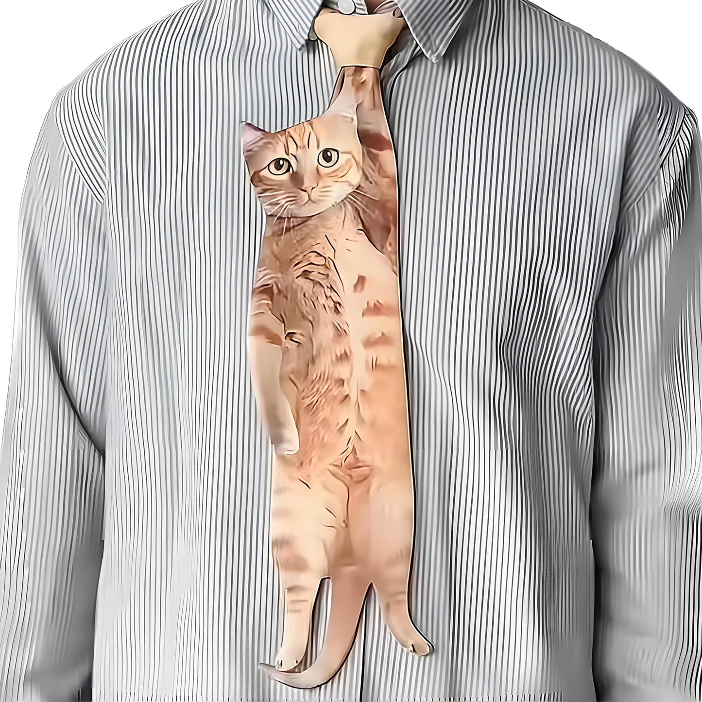 Fun cat-shaped tie