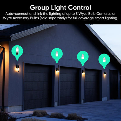 4MP Light Bulb Security Camera 5G&2.4GHz Wireless Outdoor Indoor Camera with Night Vision（Buy 2 Free Shipping）