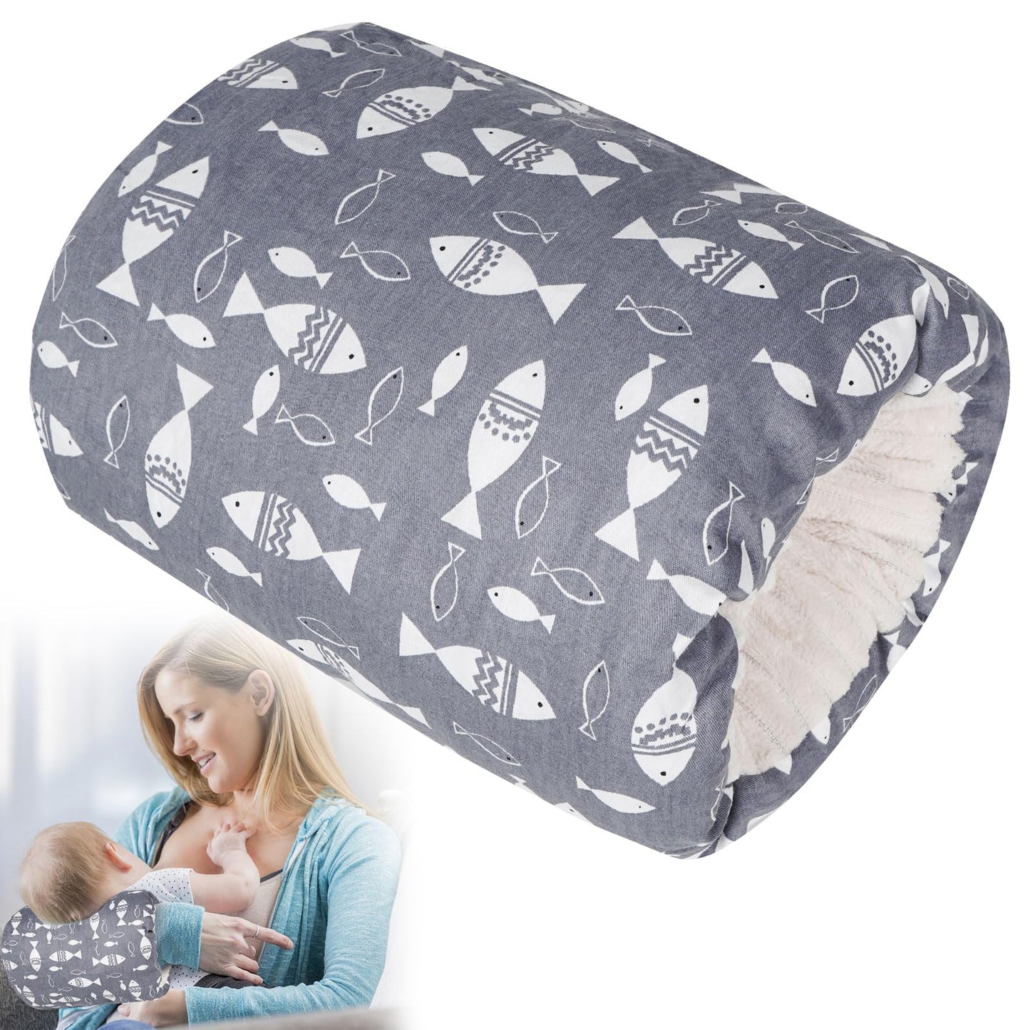 Baby nursing arm pillow, made of soft cotton