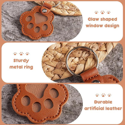 💖Leather Pet Memorial Keychain