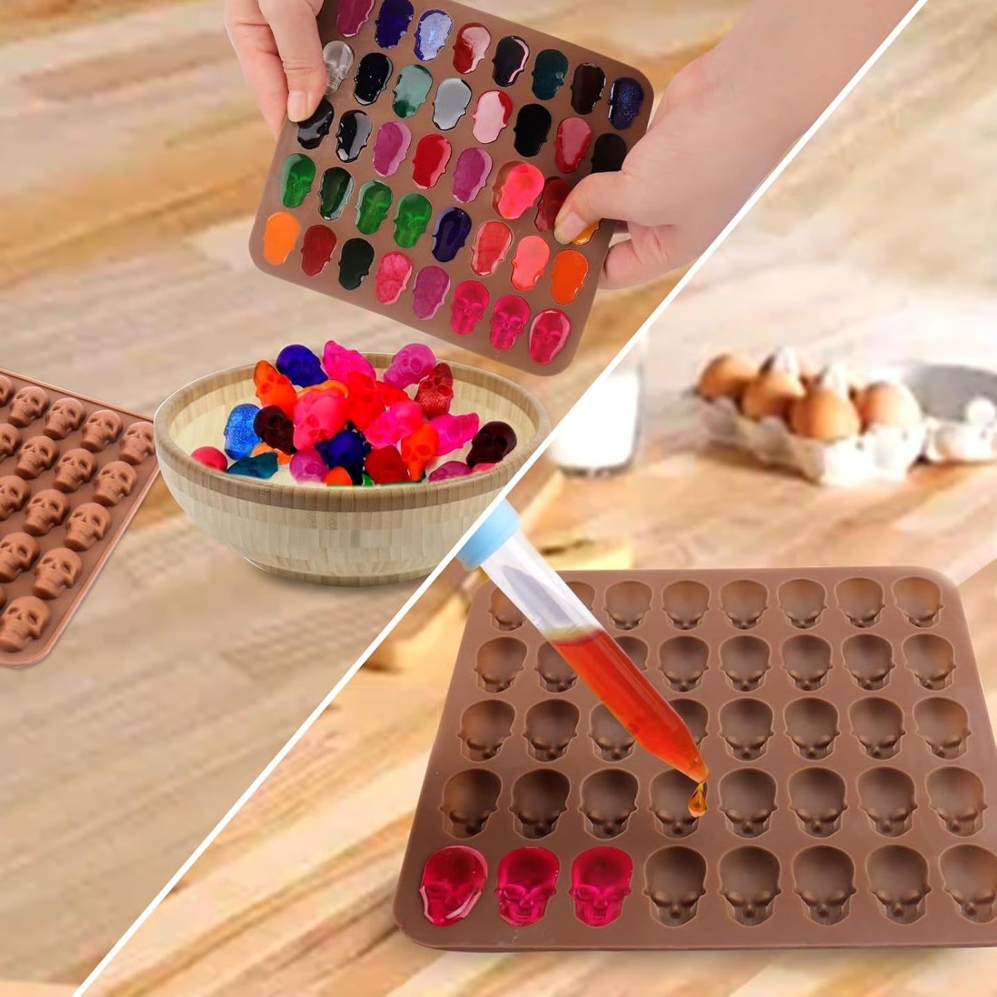 Mini Skull Silicone Molds