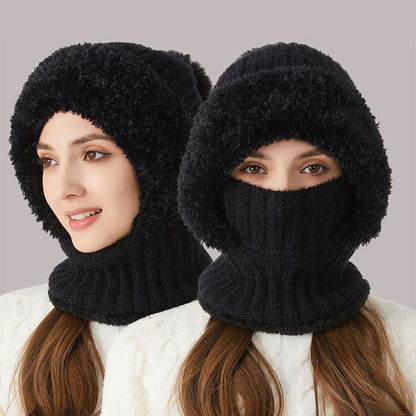 ❄️ 3-in-1 Thick Plush Winter Hat🧣