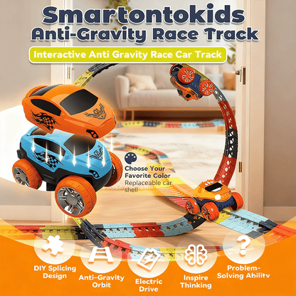 360° Electric Climbing Car Race Tracks with Lights