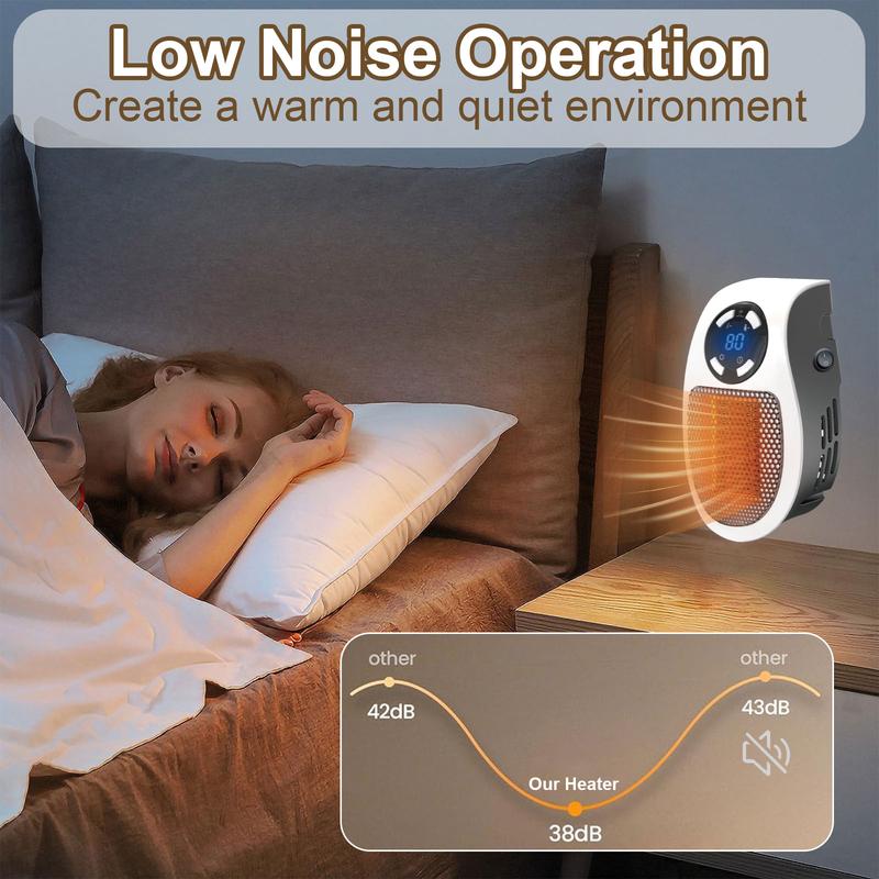 🔥Plug-in Wall Outlet Space Heater: Cozy Warmth, Where You Need It Most!