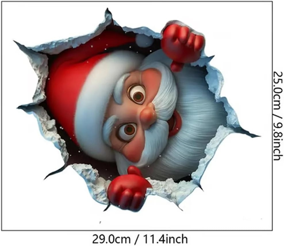 🎅A Cute Santa Claus Bursts Through The Wall On Christmas Day