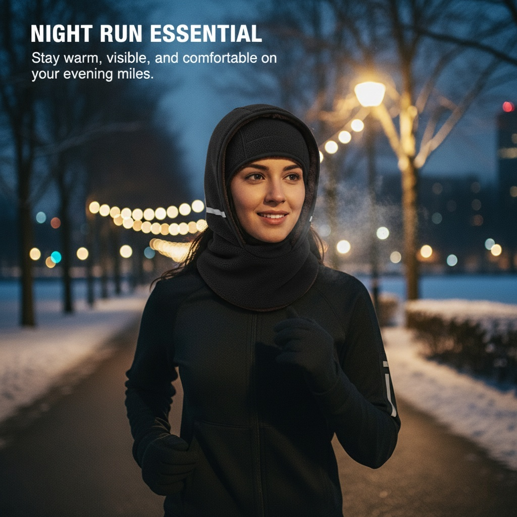 Outdoor Winter Warm Hat Neckband Integrated