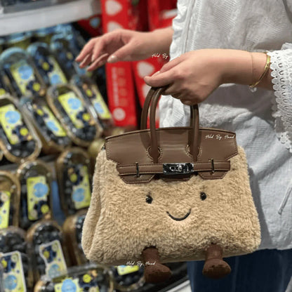 Classic Brown Fleece BK Bag-Medium