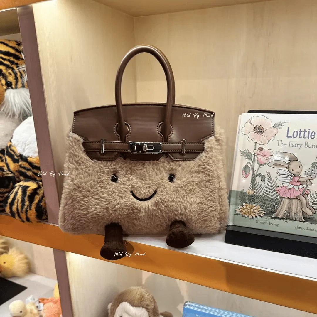 Classic Brown Fleece BK Bag-Medium