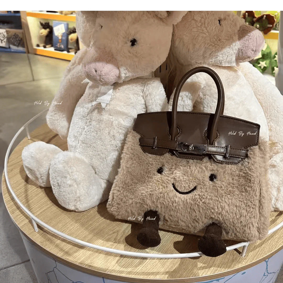 Classic Brown Fleece BK Bag-Medium