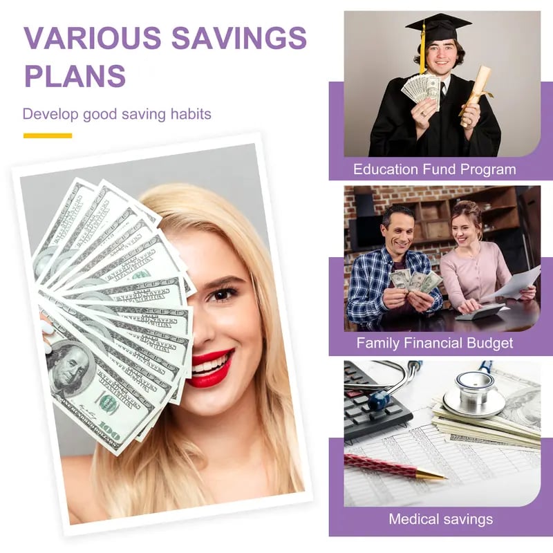 🔥LAST DAY 49％ OFF🔥--✉️100 Envelope Savings Challenge Book