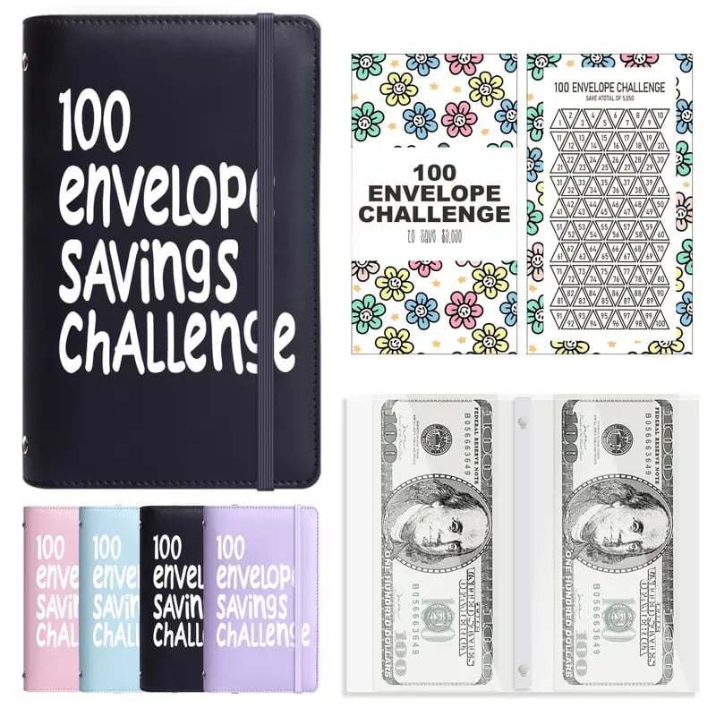 🔥LAST DAY 49％ OFF🔥--✉️100 Envelope Savings Challenge Book