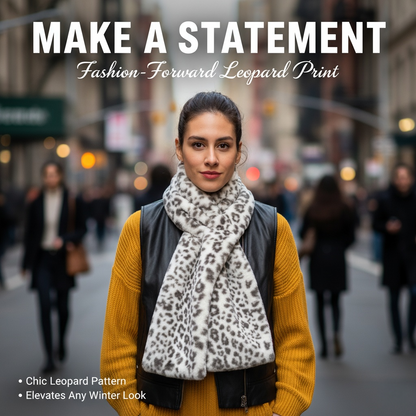 🧣Faux Fur Pull-Through Scarf with Zipper Pocket