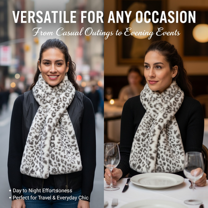 🧣Faux Fur Pull-Through Scarf with Zipper Pocket