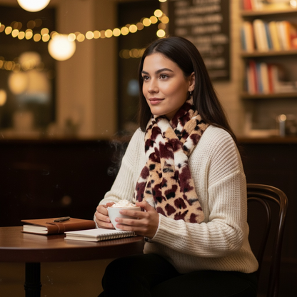 🧣Faux Fur Pull-Through Scarf with Zipper Pocket