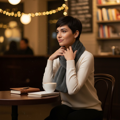 🧣Faux Fur Pull-Through Scarf with Zipper Pocket