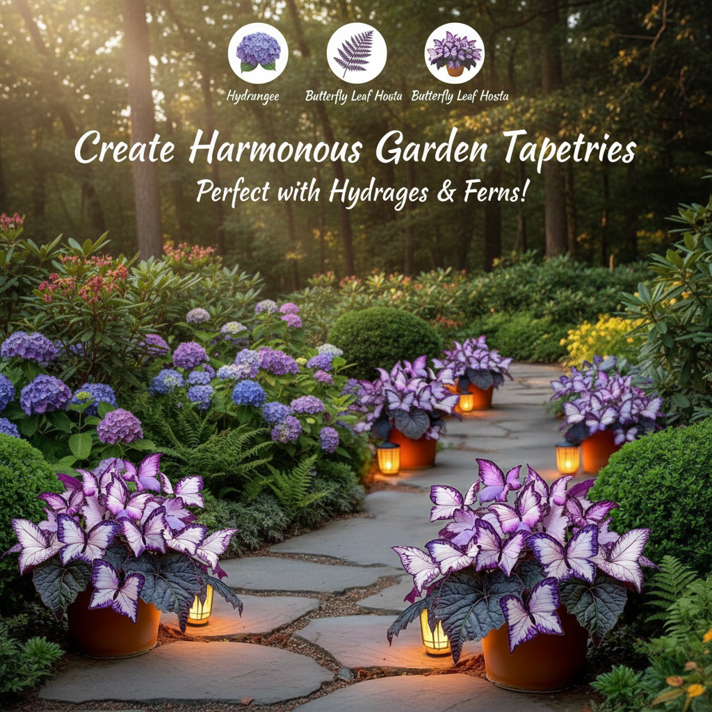 🦋 Butterfly Leaf Hosta Seeds: Add a Touch of Whimsy to Your Garden!