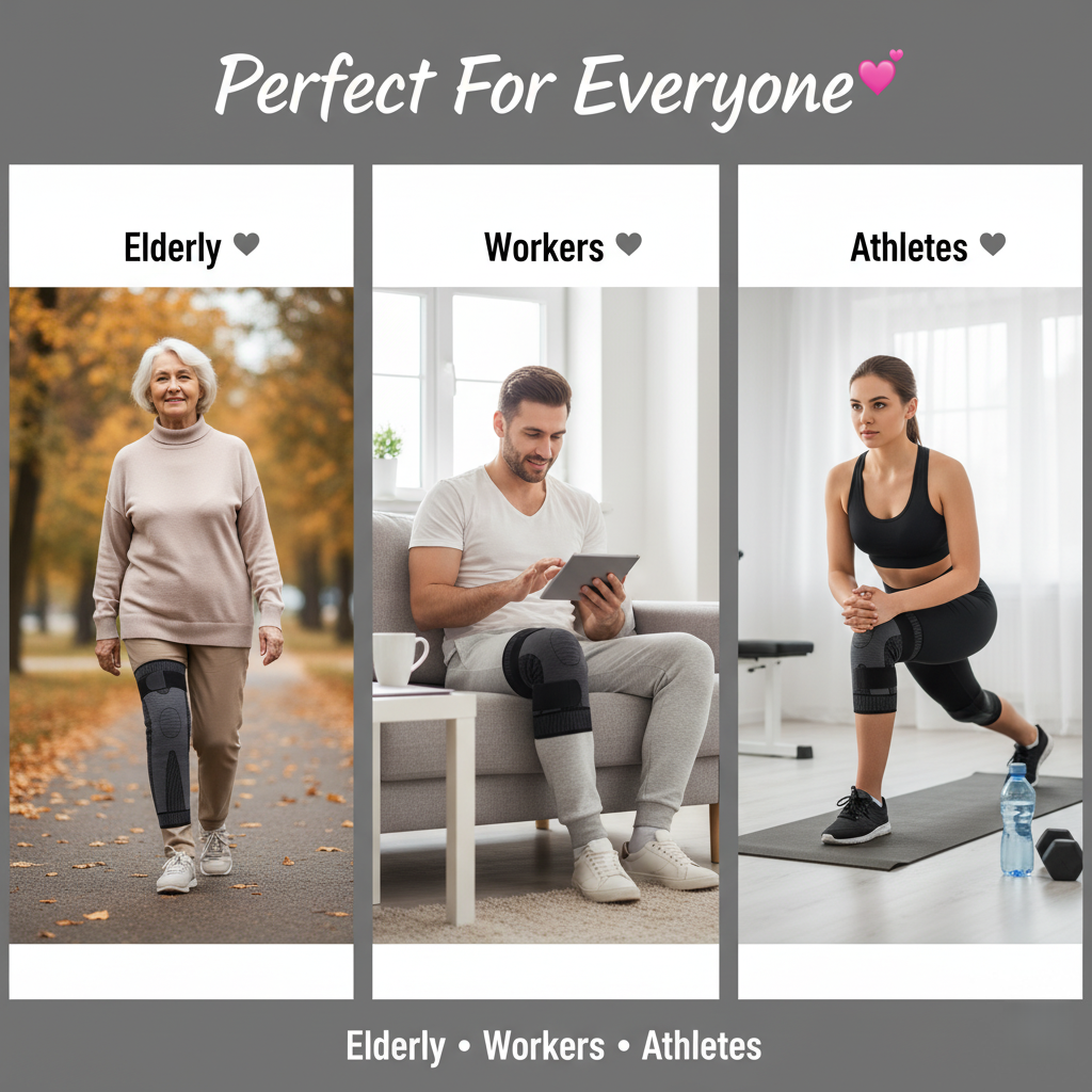 Love Grass Warm Knee Pads, Non-Slip Leg Protectors, Compression Socks