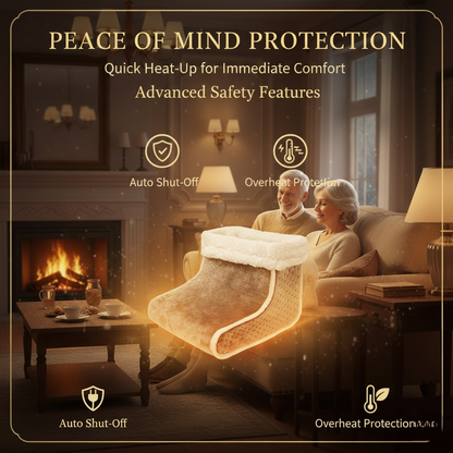 Electric foot warmer, quickly heats up foot pads