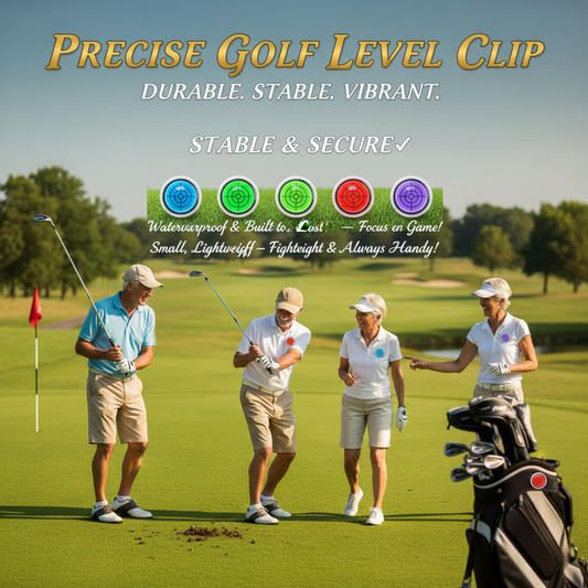 🔥(Golf trainer)Golf Ball Marker Round Cap Clip Mark with Level Function