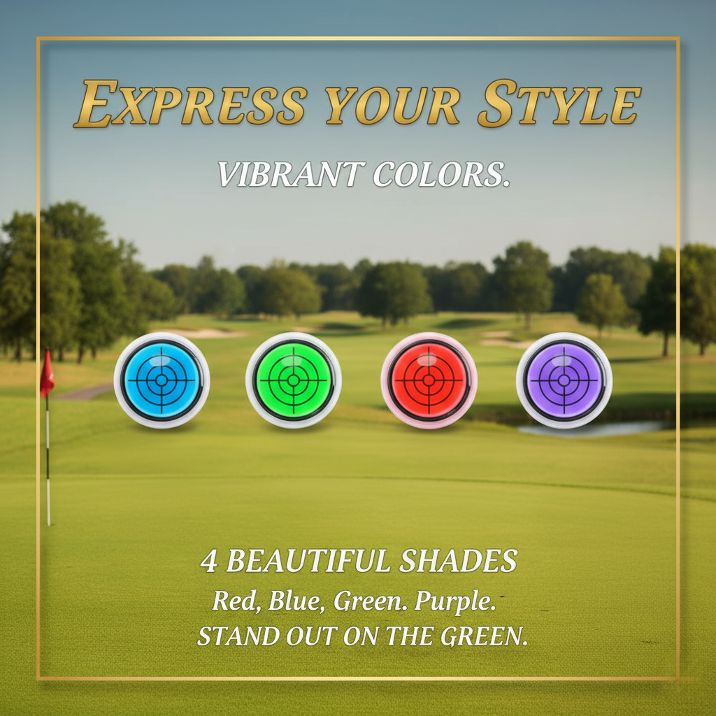 🔥(Golf trainer)Golf Ball Marker Round Cap Clip Mark with Level Function