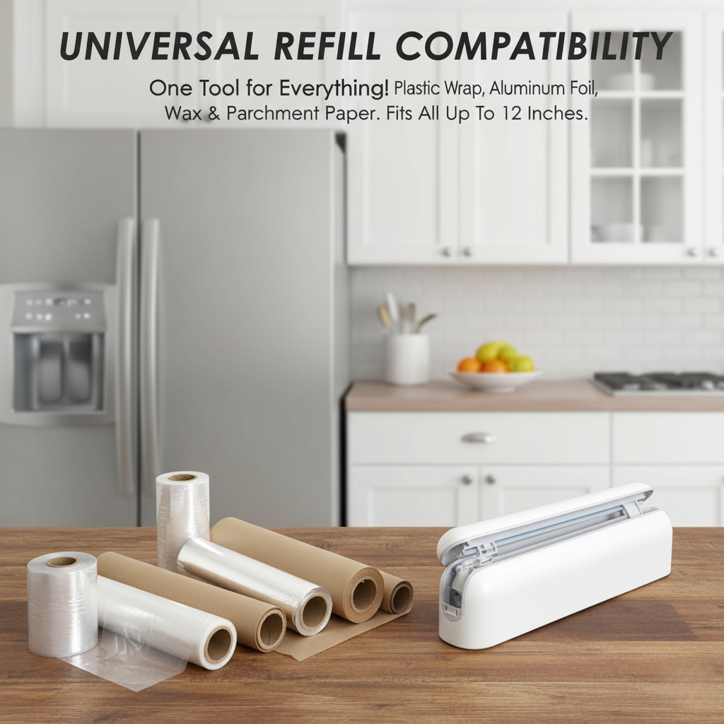 Wall-mounted magnetic cling film dispenser